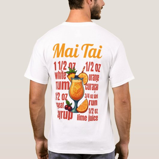 Mai Tai T-Shirt – Tropical Tiki Cocktail Tシャツ (裏面)