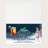 Maid Cleaning House and Cleaning Supplies 名刺 (外部フラット)