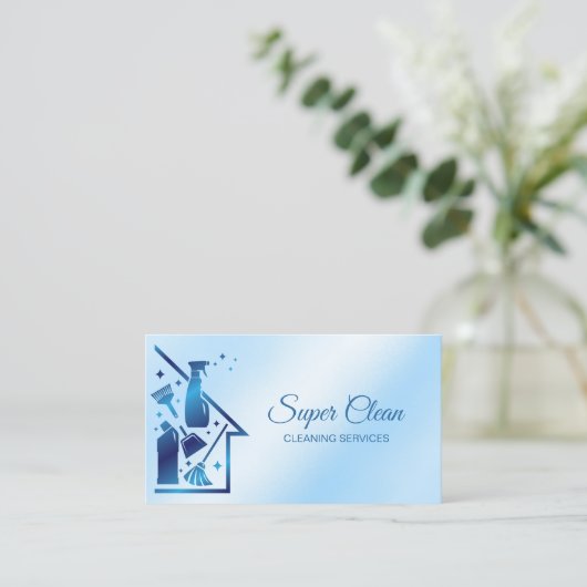 Maid Cleaning House professional Cleaning Services 名刺 (スタンド正面)