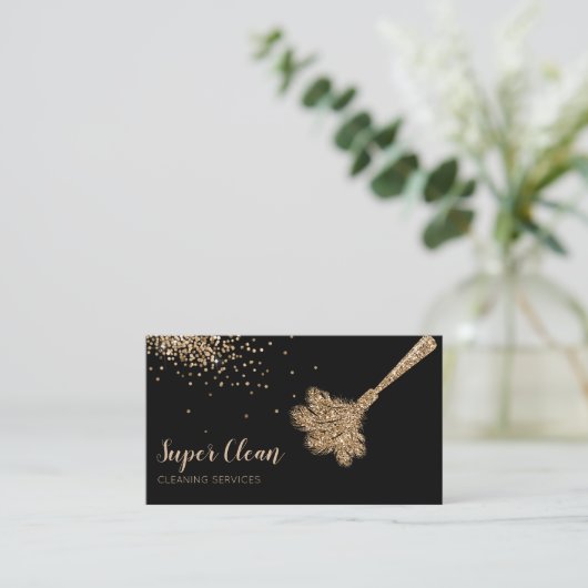 Maid Cleaning House Sparkling feather duster 名刺 (スタンド正面)