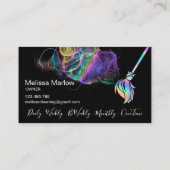 Maid Cleaning House Sparkling Holograph 名刺 (裏面)