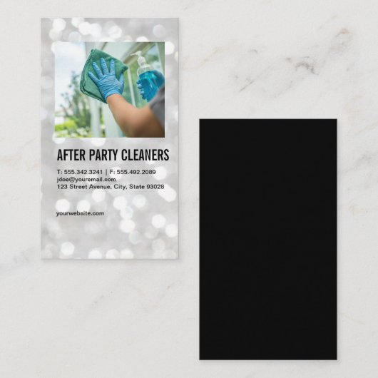 Maid Cleaning Window | Home Services 名刺 (正面/裏面)