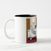 Maid - Female Cartoon by PrintedPerfection.com ツートーンマグカップ (左)