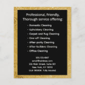  Maid Gold Dust Cleaning Service チラシ (裏面)