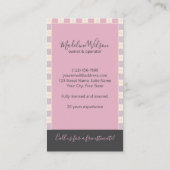 Maid Janitorial Lady Cartoon House Cleaning 名刺 (裏面)