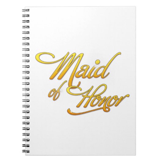 Maid Of Honor ノートブック (正面)