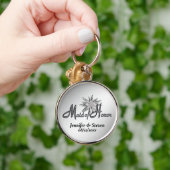 Maid of Honor Black and White Custom Keychains キーホルダー (手)