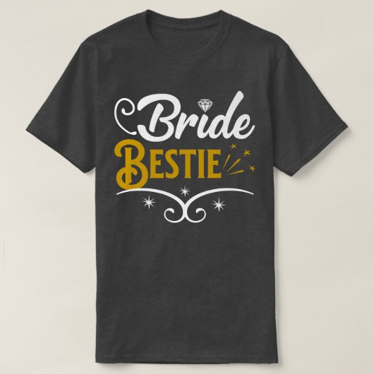 Maid of Honor Bride Bestie Bridal Shower Gifts  Tシャツ (デザイン正面)