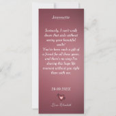 Maid of Honor Proposal Card with 4-Photo Collage セーブザデート (裏面)