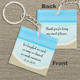 Maid of Honor Thank You Beach Keychain キーホルダー