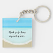 Maid of Honor Thank You Beach Keychain キーホルダー (裏面)