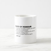 Maid of Honour Definition Card – Funny & Heartfelt コーヒーマグカップ (中央)