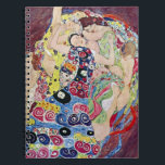 Maiden (Virgin), Gustav Klimt, Vintage Art Nouveau ノートブック<br><div class="desc">The Maiden (aka The Virgin) (1913) by Gustav Klimt is a vintage Victorian Era Art Nouveau fine art symbolism portrait painting. Several women yawning, stretching and sleeping in a bed covered with colorful mosaic pattern blankets. About the artist: Gustav Klimt (1862-1918) was an Austrian Symbolist painter and one of the...</div>