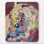 Maiden (Virgin), Gustav Klimt, Vintage Art Nouveau マウスパッド<br><div class="desc">The Maiden (aka The Virgin) (1913) by Gustav Klimt is a vintage Victorian Era Art Nouveau fine art symbolism portrait painting. Several women yawning, stretching and sleeping in a bed covered with colorful mosaic pattern blankets. About the artist: Gustav Klimt (1862-1918) was an Austrian Symbolist painter and one of the...</div>
