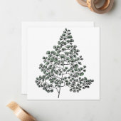 Maidenhairシダ ノートカード (正面/裏面インサイチュ)