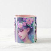 Maidensかわいらし花Hair Ethereal Art マグカップ (中央)