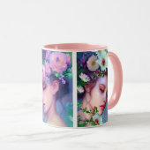 Maidensかわいらし花Hair Ethereal Art マグカップ (正面右)
