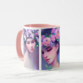 Maidensかわいらし花Hair Ethereal Art マグカップ (正面左)