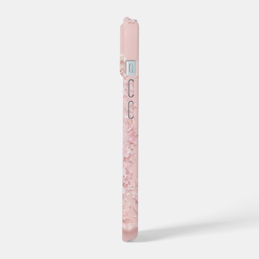 Maiden's Dream Cherry Blossom Lace Oval Phone Case iPhone 15ケース (左側面)