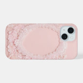Maiden's Dream Cherry Blossom Lace Oval Phone Case iPhone 15ケース (裏面横)