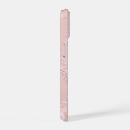 Maiden's Dream Cherry Blossom Lace Oval Phone Case iPhone 15ケース (右側面)