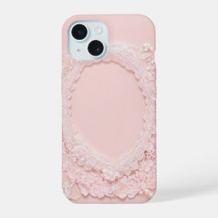 Maiden's Dream Cherry Blossom Lace Oval Phone Case iPhone 15ケース