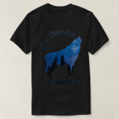 Maiingan Anishinaabe Ojibwe Chippewa Language Wolf Tシャツ (デザイン正面)