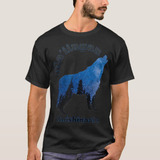 Maiingan Anishinaabe Ojibwe Chippewa Language Wolf Tシャツ