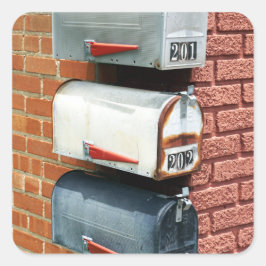 MAIL BOX POST BOX POSTCROSSING スクエアシール