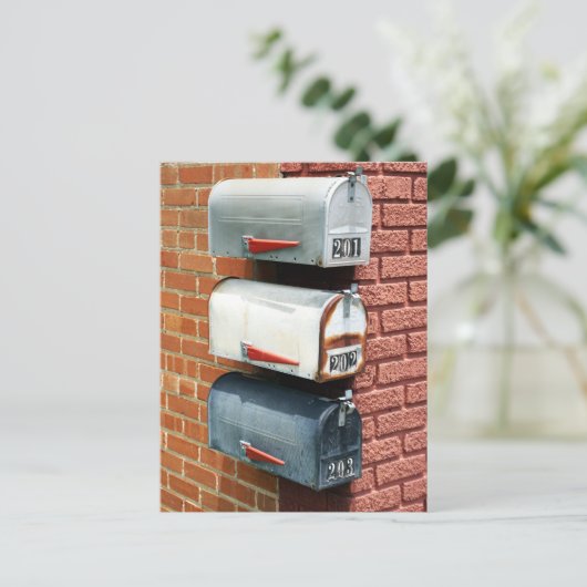 MAIL BOX POST BOX POSTCROSSING ポストカード (スタンド正面)