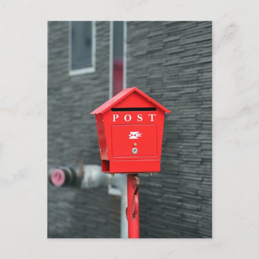 MAIL BOX POST RED BOX POSTCROSSING ポストカード (正面)