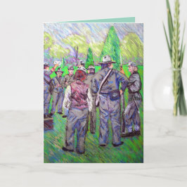 Mail Call Civil War Soldiers Camp #161105 ノートカード