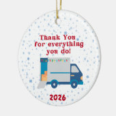 Mail Carrier Christmas Ornament セラミックオーナメント (左)
