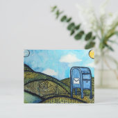 Mail Carrier Drop Box Postal Service Art           シーズンポストカード (スタンド正面)