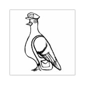 Mail Carrier Pigeon Postal Humor ラバースタンプ (インプリント)