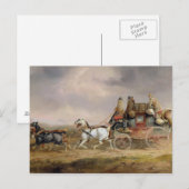 Mail Coaches on the Road: The Louth-London 王室の M ポストカード (正面/裏面)