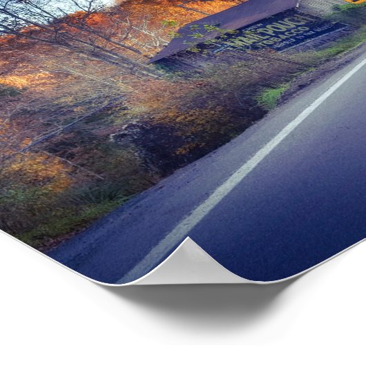 Mail pouch Tobacco Barn In Zela ポスター (角)