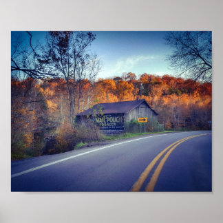 Mail pouch Tobacco Barn In Zela ポスター