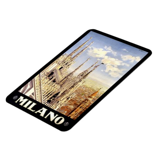 Mailand Vintage Reise マグネット (左側)