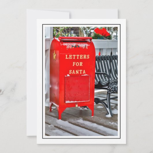 Mailbox for Santa's Letters シーズンカード (正面)