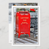 Mailbox for Santa's Letters シーズンカード (正面/裏面)