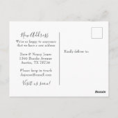 Mailbox watercolor New Home Moving Postcard ポストカード (裏面)