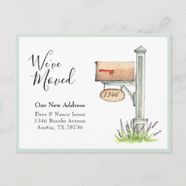Mailbox watercolor New Home Moving Postcard ポストカード