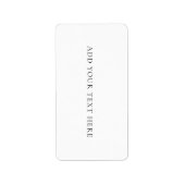 Mailing Label ラベル (正面)