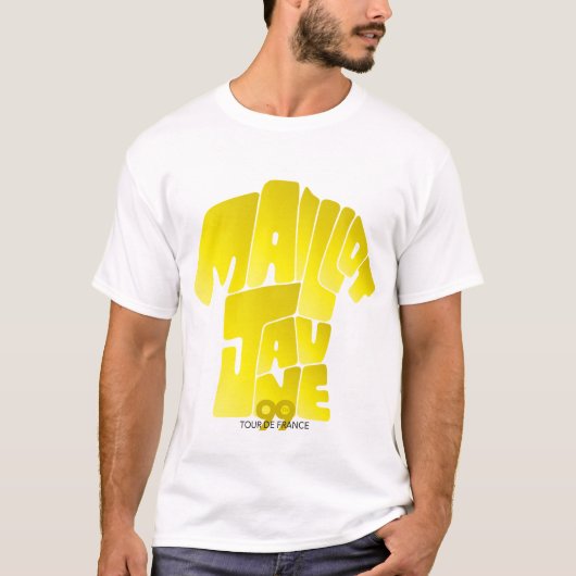 Maillot Jaune -黄色いジャージーTDF Tシャツ (正面)