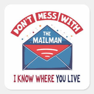 Mailmanユーモアを台無しにしない スクエアシール