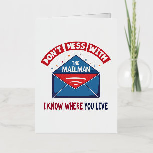 Mailmanユーモアを台無しにしない 箔グリーティングカード