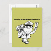 Mailmanユーモア – こ読の時までに… ポストカード (正面/裏面)