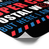 Mailman Mail Lady Super Cool Postal Worker Mailbox ポスター (角)