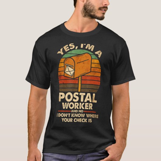 Mailman Postman Postal Worker Tシャツ (正面)